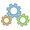 One of the gears-Free icon material | Business