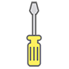 Flat-blade screwdriver-Free icon material | Business