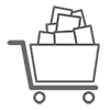 Shopping cart-Free icon material | Business